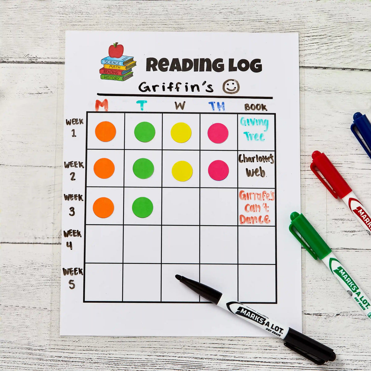 Avery(R) Marks A Lot(R) Desk & Pen-Style Dry Erase Markers, Assorted Colors, Value Pack of 24