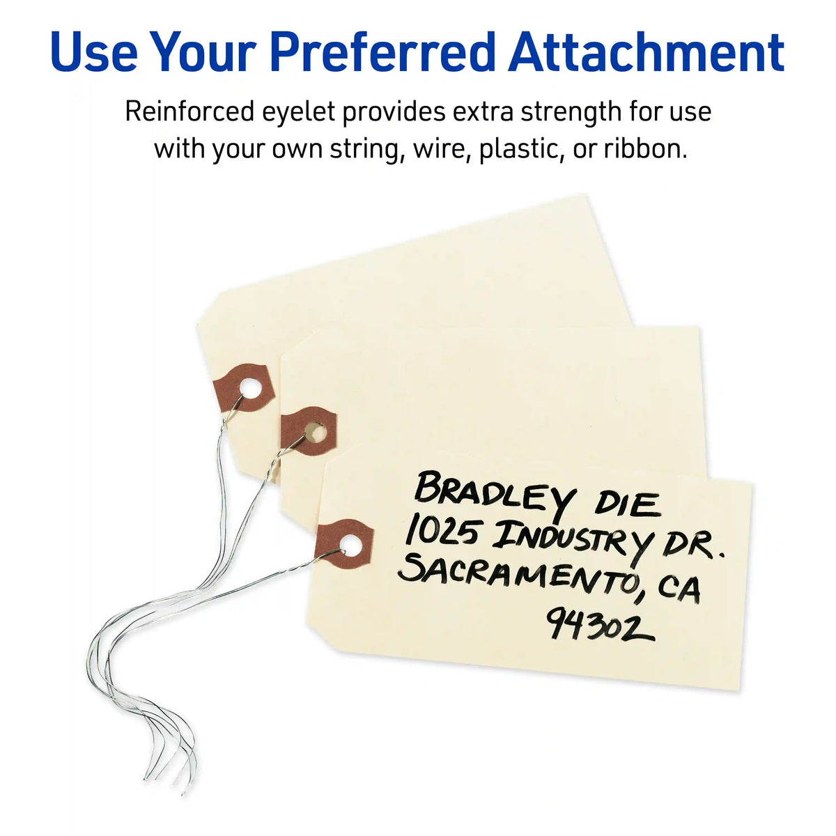 Avery® Shipping Tags, Manila, Unstrung, 4-3/4" x 2-3/8", 1,000 Tags