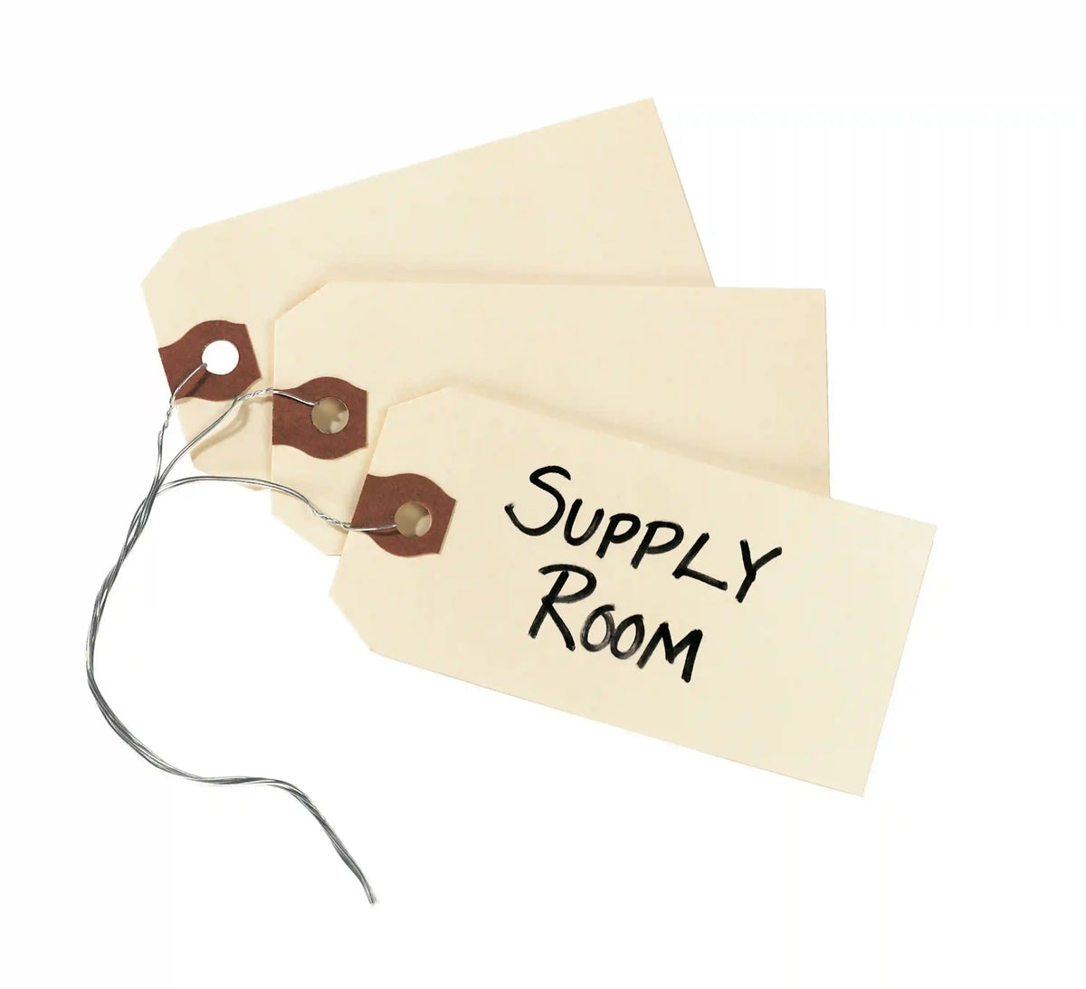 Avery® Shipping Tags, Manila, Wired, 3-3/4" x 1-7/8", 1,000 Tags