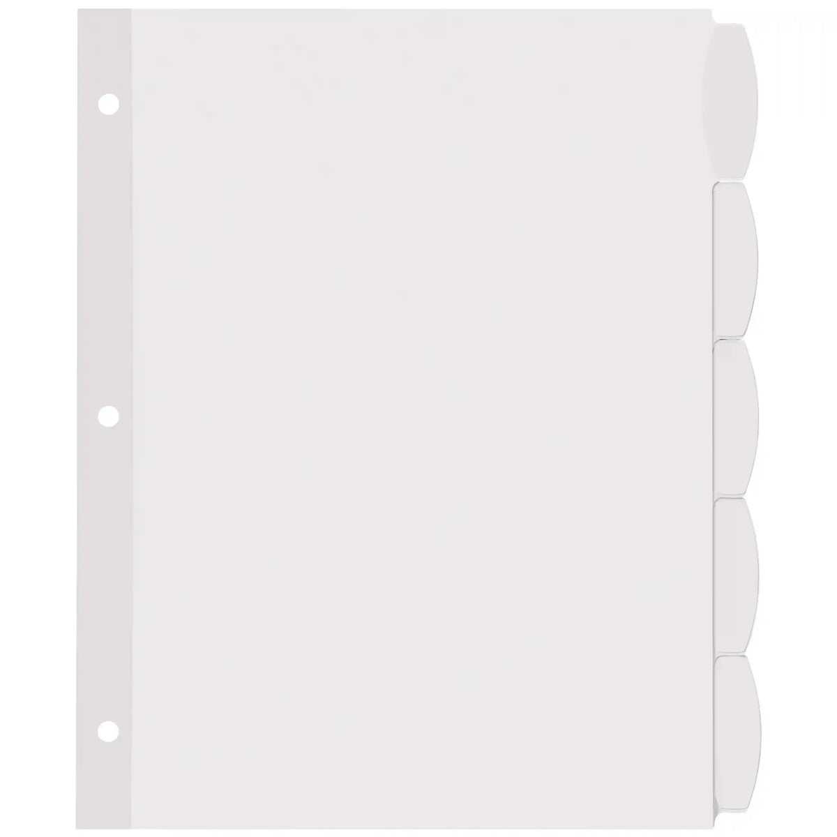 Avery® Big Tab™ Printable White Label Dividers, Easy Peel Labels®, 5 Tabs per Set, White (20 Sets of 14434)