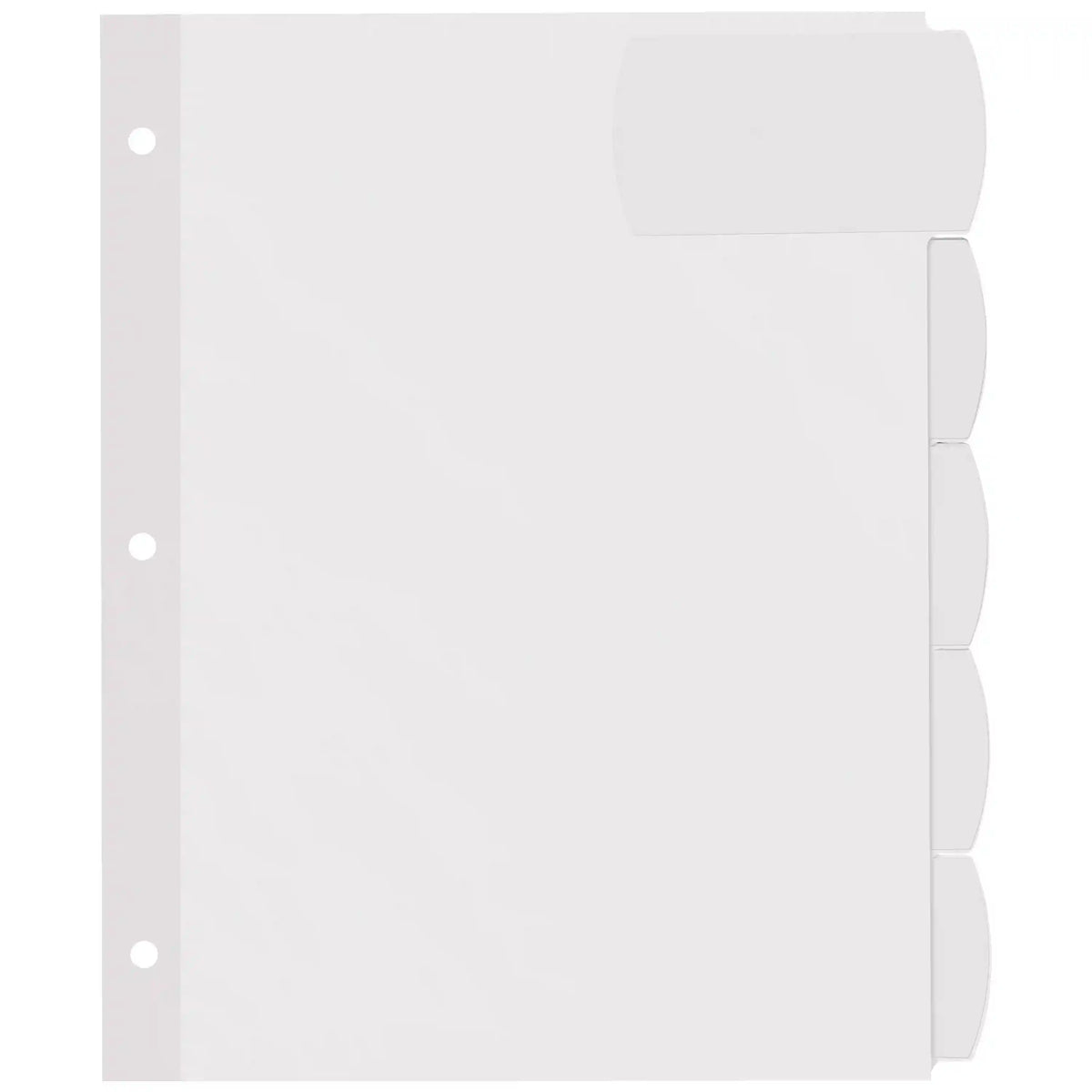 Avery® Big Tab™ Printable White Label Dividers, Easy Peel Labels®, 5 Tabs per Set, White (20 Sets of 14440)