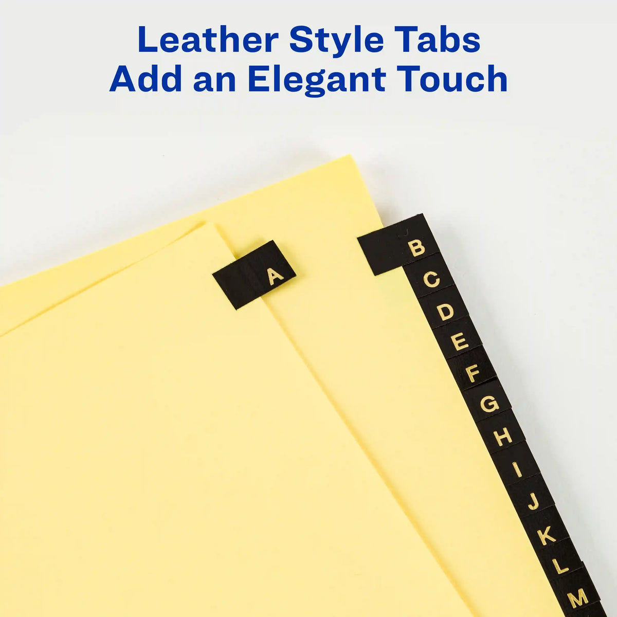 Avery® A-Z Pre-Printed Dividers for 3 Ring Binders, 25-Tab Sets, Black Leather Tabs, 3 Sets