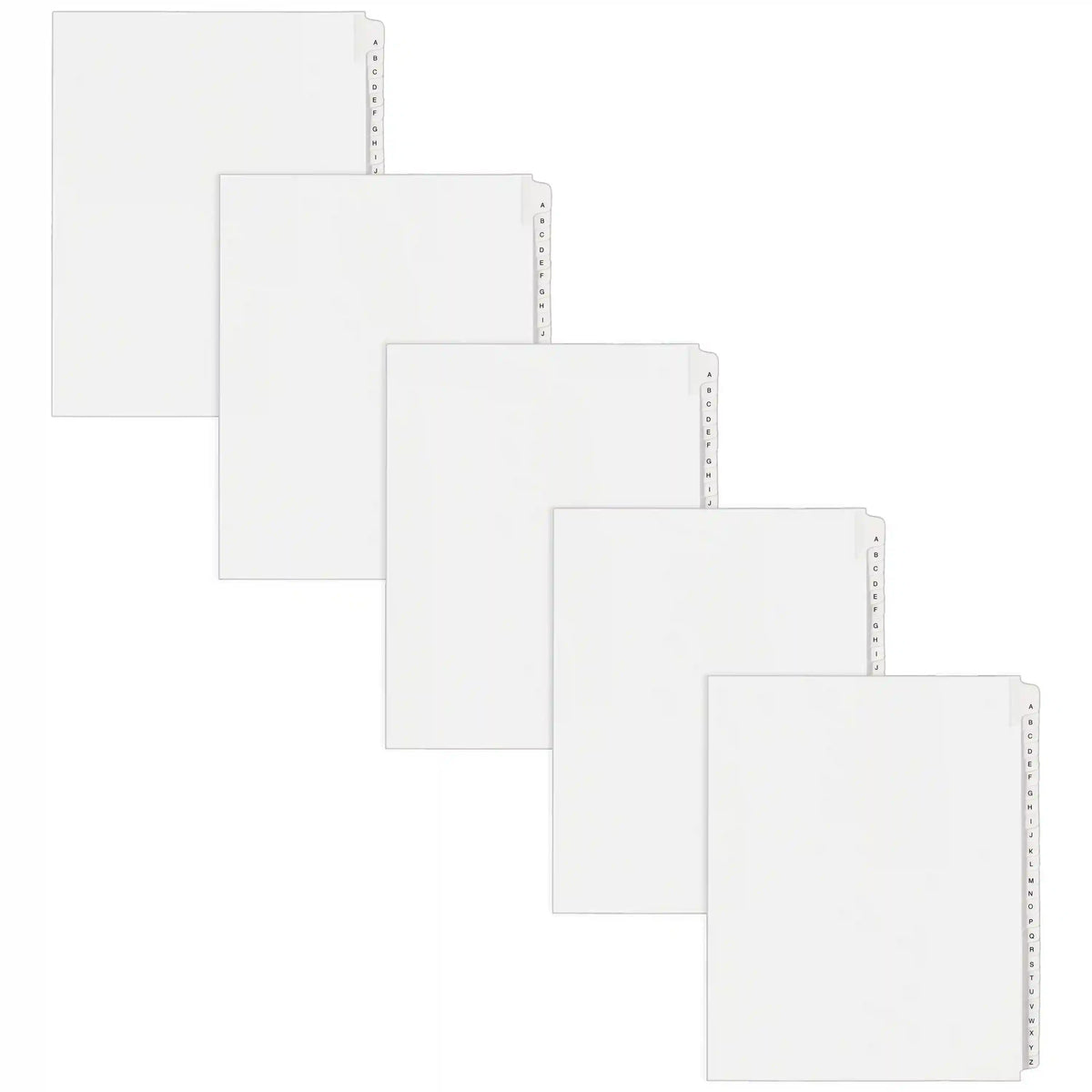 Avery® A-Z Legal Exhibit Dividers for 3 Ring Binders, 25-Tab Sets, Allstate® Style, 5 Binder Divider Sets