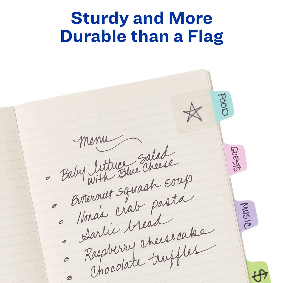 Avery® Ultra Tabs™, Mini Tabs, 1" x 1.5", 2-Side Writable, Assorted Pastel Colors, 40 Self Adhesive Tabs