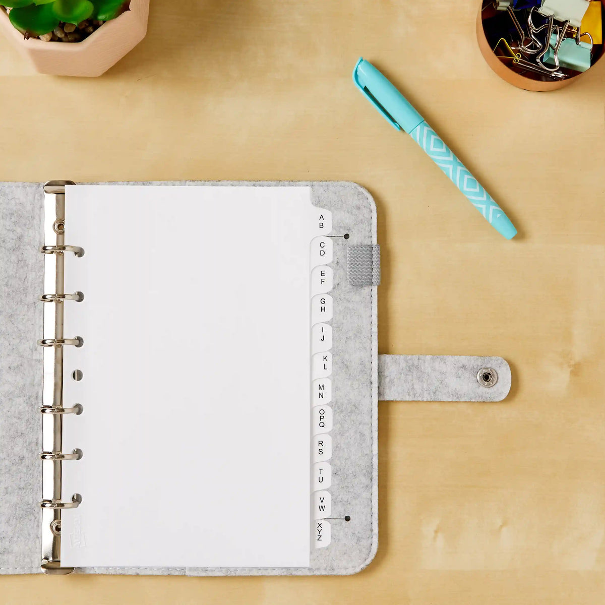 Avery® A-Z Mini Dividers, 12 Tabs per Set, 8.5" x 5.5", Pre-printed Tabs, 4 Binder Divider Sets