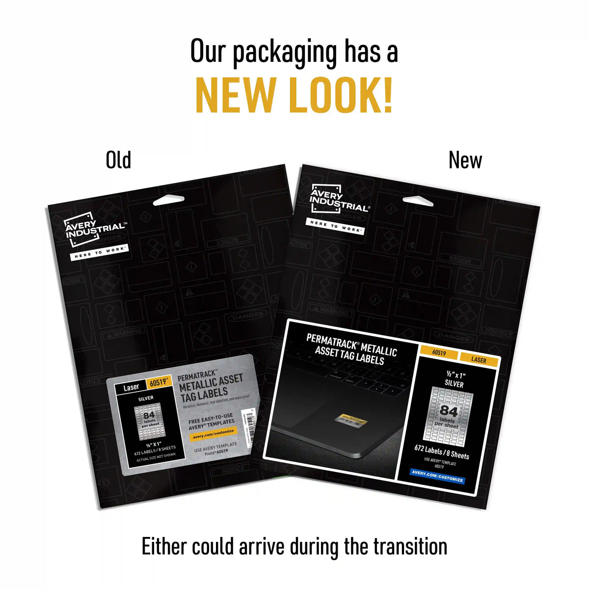 Avery® PermaTrack® Metallic Asset Tag Labels, 1/2" x 1", 672 Labels