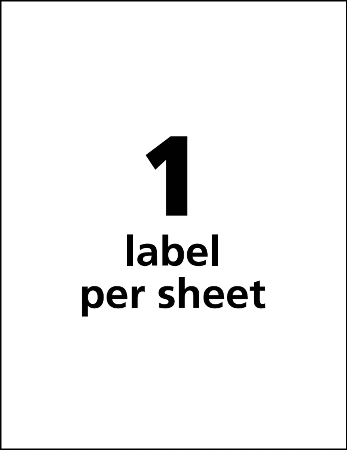 Avery® UltraDuty® GHS Chemical Labels for Pigment Inkjet Printers, Waterproof, UV Resistant, 8-1/2” x 11”, 50 Labels