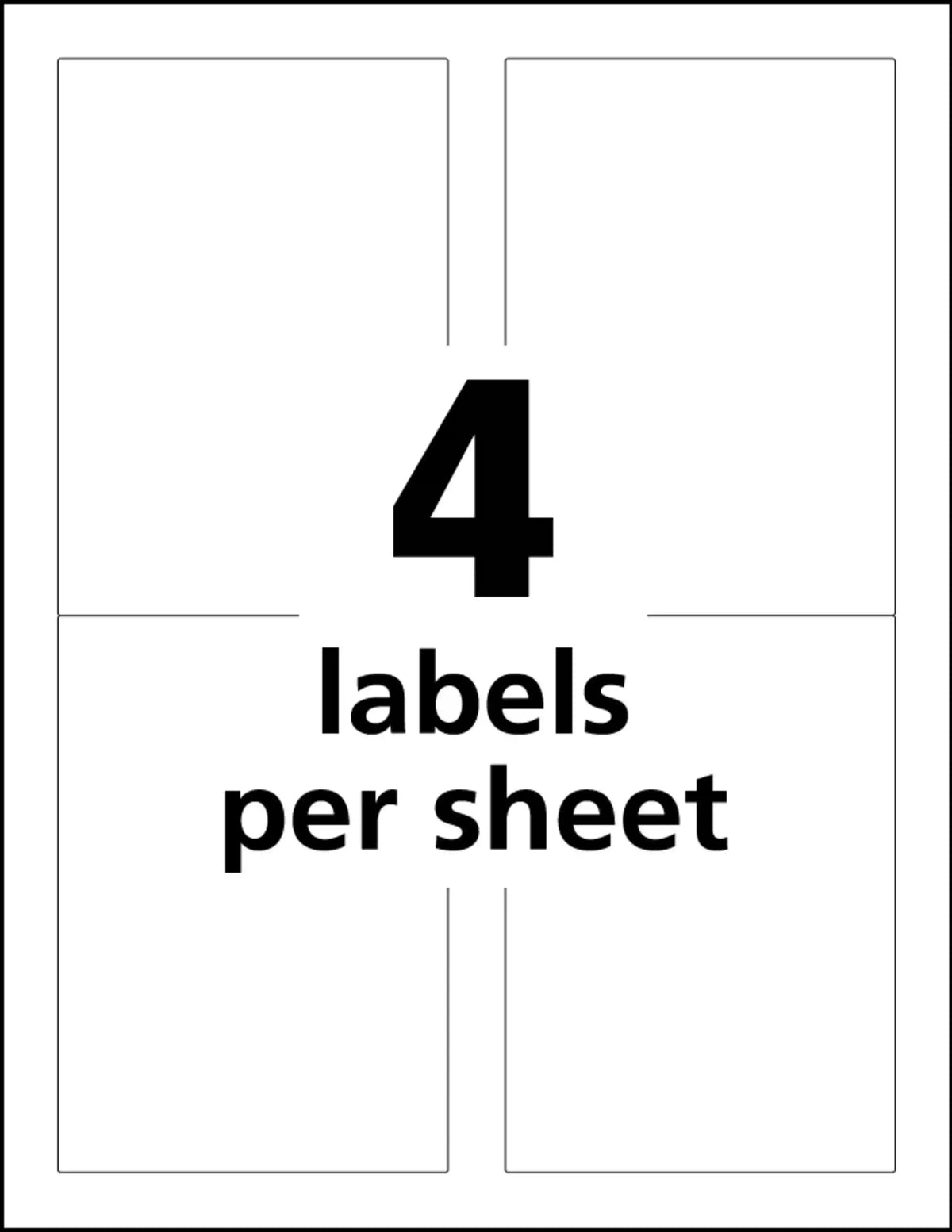 Avery® UltraDuty® GHS Chemical Labels for Pigment Inkjet Printers, Permanent Adhesive, Waterproof, UV Resistant, 3-1/2” x 5”,  200  Labels