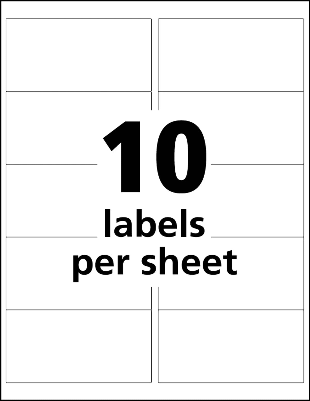 Avery® UltraDuty® GHS Chemical Labels for Pigment Inkjet Printers, Waterproof, UV Resistant, 2” x 4”, 500 Labels