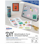 Avery DIY Removable Film Sticker Paper, 8-1/2