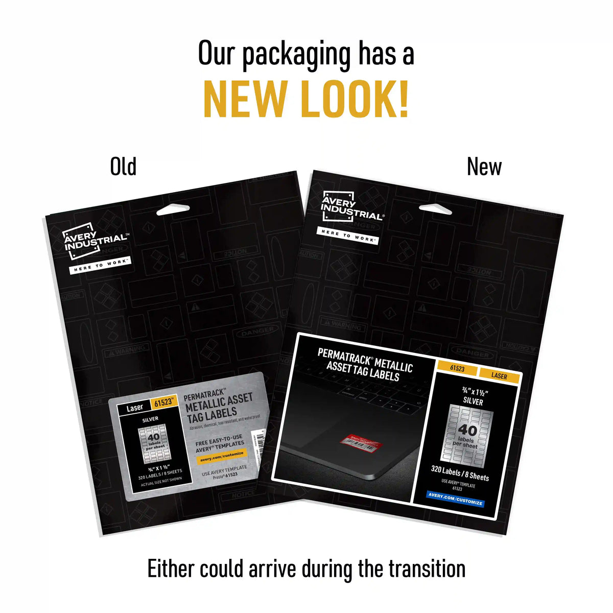 Avery® PermaTrack® Metallic Asset Tag Labels, 3/4" x 1-1/2", 320 Labels
