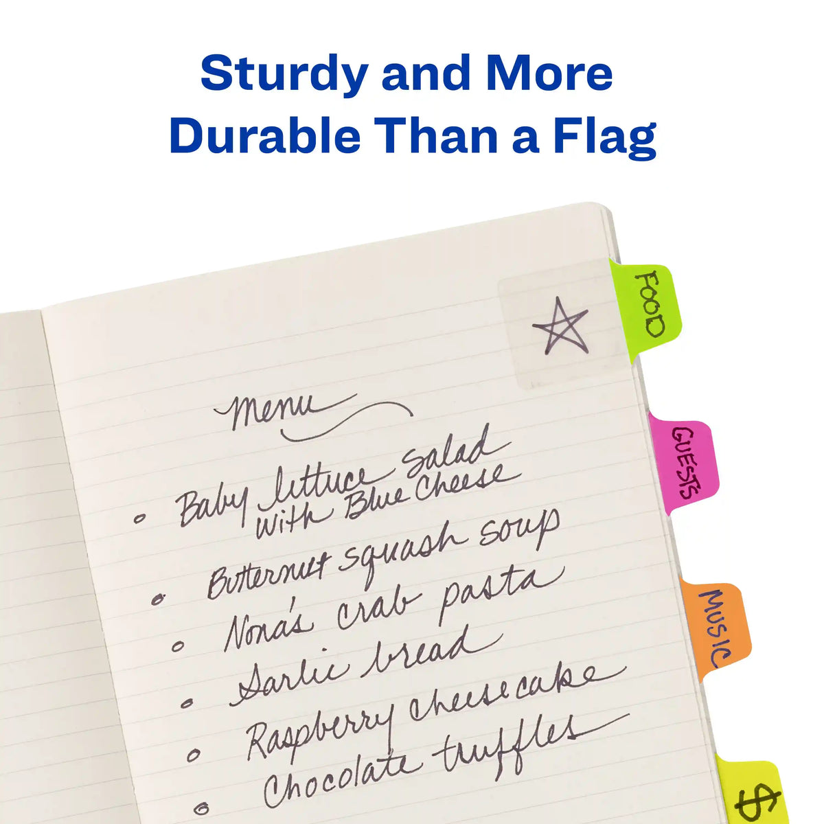 Avery® Ultra Tabs®, Assorted Neon Colors, 1" x 1.5", 40 Repositionable Mini Tabs, 2-Side Writable