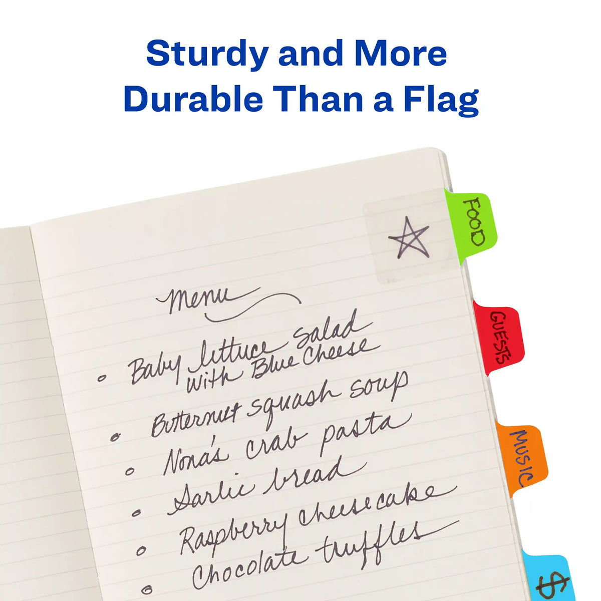 Avery® Ultra Tabs®, Assorted Primary Colors, 1" x 1.5", 40 Repositionable Mini Tabs, 2-Side Writable