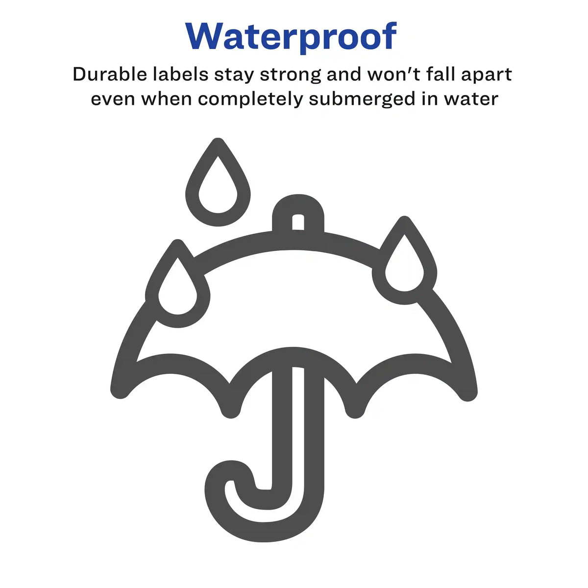 Waterproof Labels with Ultrahold® Permanent Adhesive, Sure Feed™, TrueBlock®, Laser, 7,000 Labels, 1-1/3" x 4"