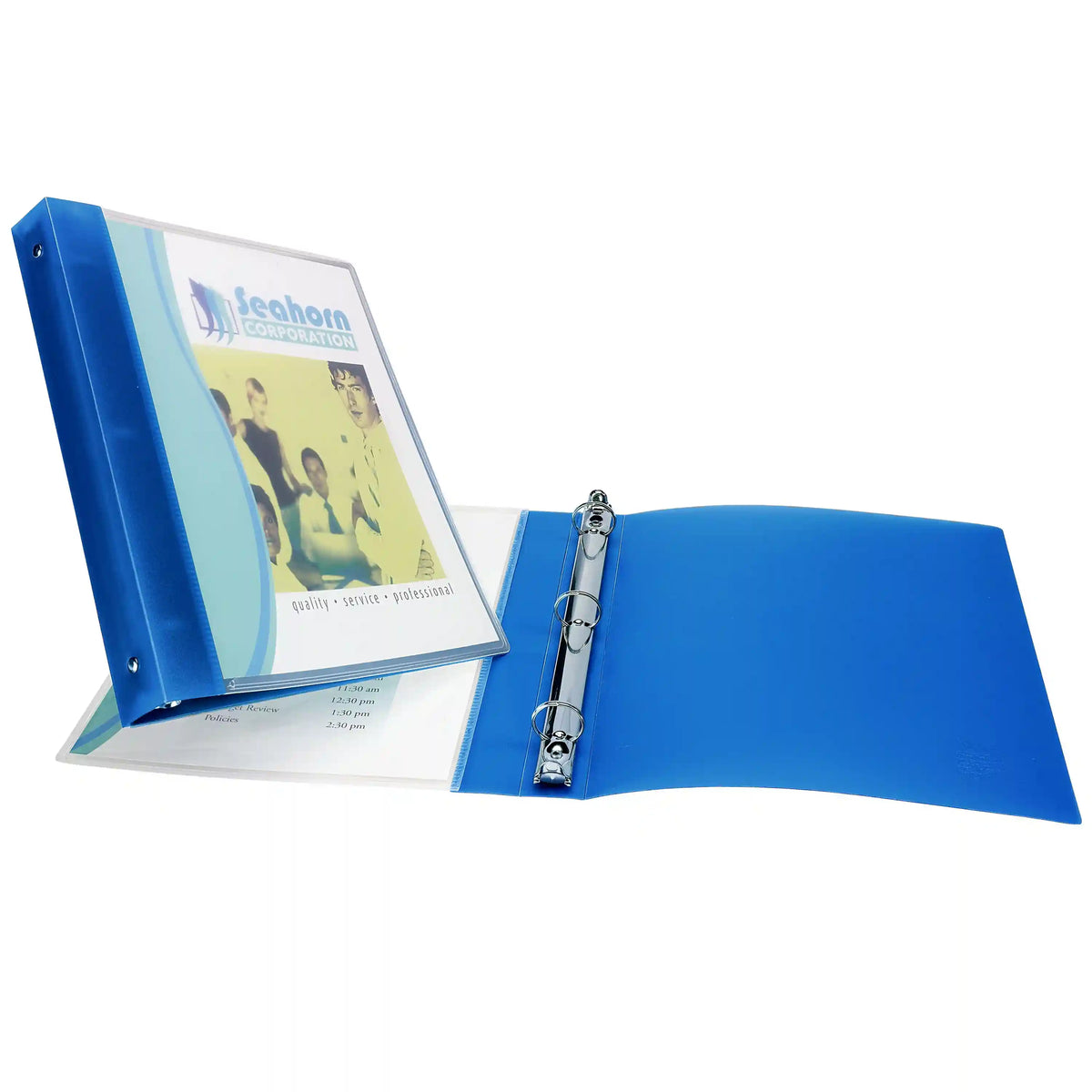 Avery® Flexible View Binder, 1/2" Round Rings, 100-Sheet Capacity, Blue