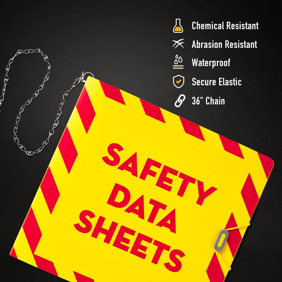 UltraDuty™ SDS Binder with Chain, Durable 3 Ring Poly Binder, 3" Slant Rings, 735-Sheet Capacity